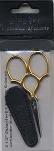 Gingher 3 1/2" Embroidery Scissors - Click Image to Close